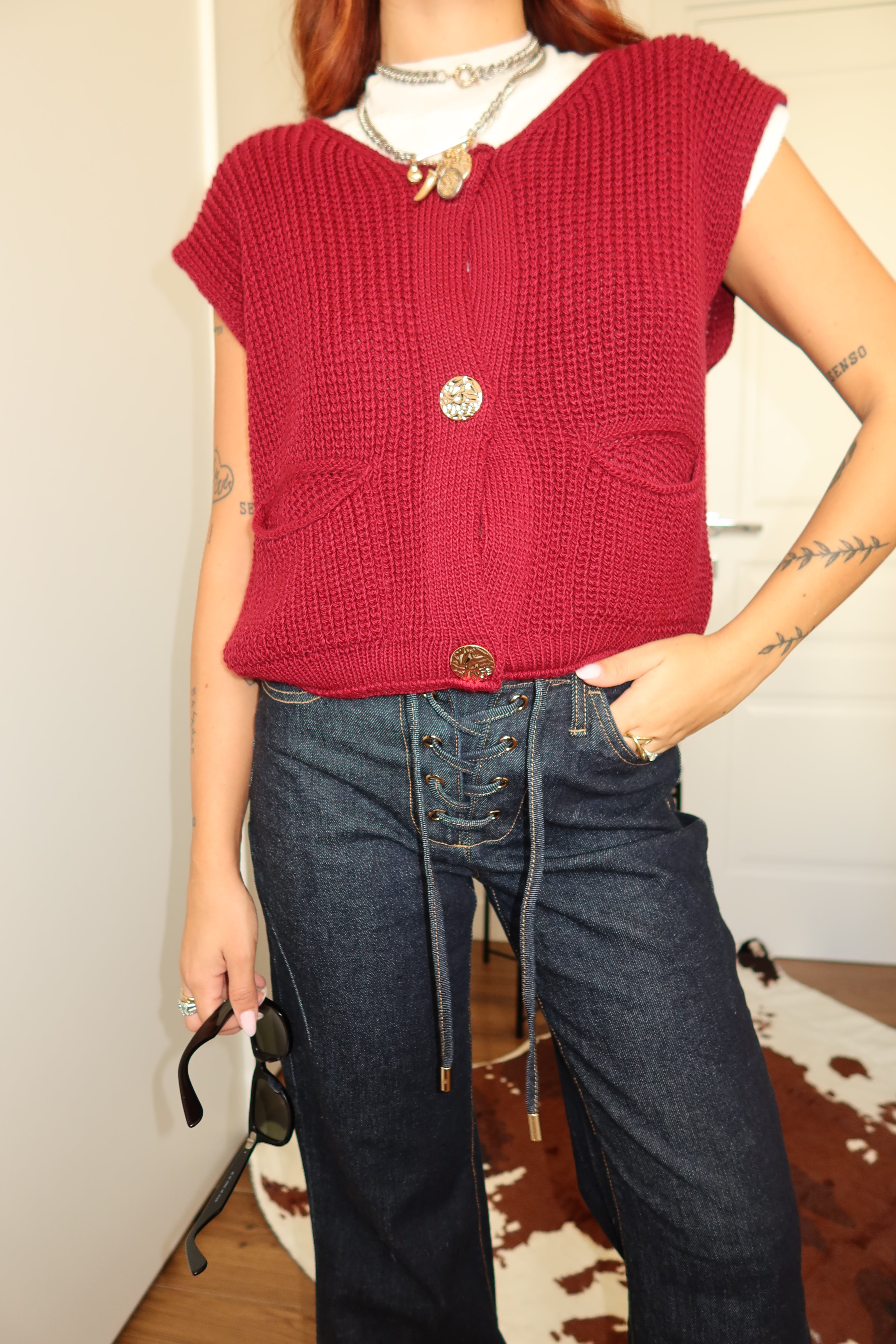 Gilet in maglia